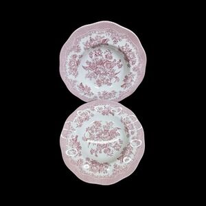 Johnson Brothers ASIATIC PHEASANTS PINK 9" Cereal Bowls Set‎ of 2